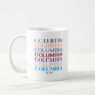 Kolumbien-Logo, Jahrzehnte Kaffee-Tasse Kaffeetasse