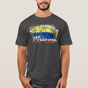 Kolumbien Medellin Mormon LDS Mission Missionar T-Shirt