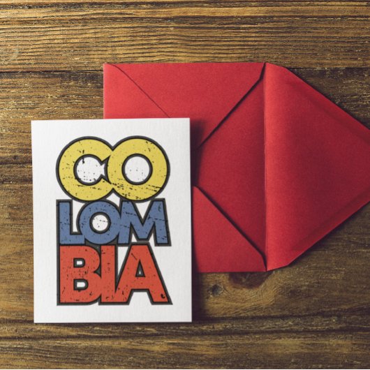 Kolumbien Metal Wall Art Postkarte