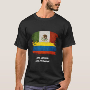 Kolumbien, Mexiko, Mischung, gemischt, Flagge, Sto T-Shirt