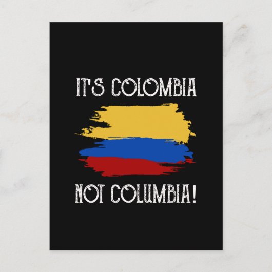 Kolumbien nicht Columbia Funny Zitat Kolumbien Postkarte (Vorderseite)