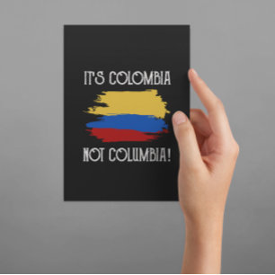 Kolumbien nicht Columbia Funny Zitat Kolumbien Postkarte