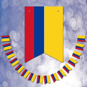Kolumbien-Party-Banner, kolumbianische Flagge / Ho