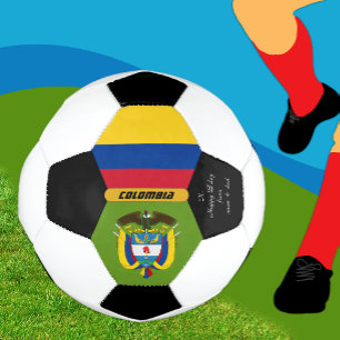 Kolumbien Personalisiert, Flagge, Foto Fußball-Bal Fußball