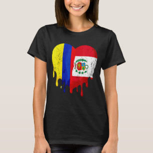 Kolumbien Peru Flaggen Mitbürger Grown Patriot Cou T-Shirt