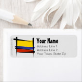 Kolumbien-Pinselflagge (Insitu)