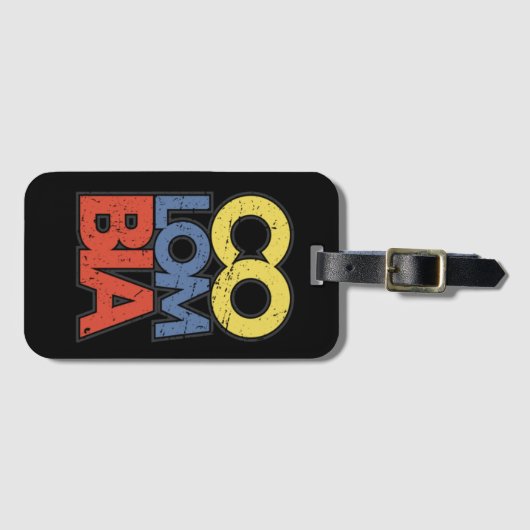 Kolumbien Poster Gepäckanhänger (Vorderseite (Horizontal))