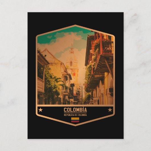 Kolumbien Postkarte (Vorderseite)