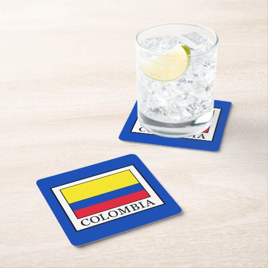 Kolumbien Rechteckiger Pappuntersetzer (Vor Ort)