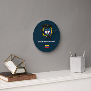 Kolumbien Reisepass Handyhülle Runde Wanduhr
