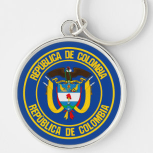 Kolumbien-Runde Schlüsselanhänger