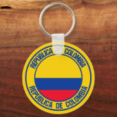 Kolumbien-Runde Schlüsselanhänger (Vorderseite)