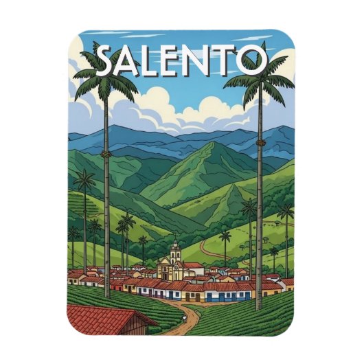 Kolumbien Salento Magnet (Vertikal)