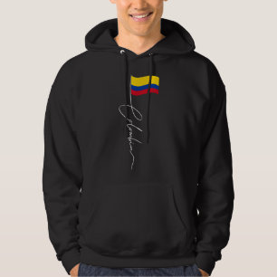 Kolumbien Signature Flag Pole - Patriotic Kolumbie Hoodie
