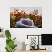 Kolumbien, South Carolina Downtown Poster (Heimbüro)