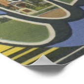 Kolumbien, South Carolina - Große Briefmarkenszene Poster (Ecke)