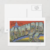 Kolumbien, South Carolina - Große Briefmarkenszene Postkarte (Vorne/Hinten)
