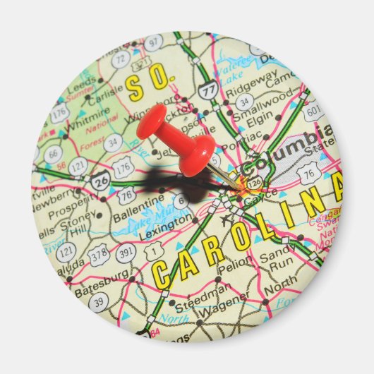 Kolumbien, South Carolina Magnet (Vorne)