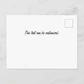 Kolumbien Stadt Typografie Art Postkarte (Rückseite)