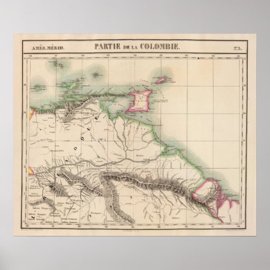 Kolumbien, Südamerika 3 Poster (Vorne)