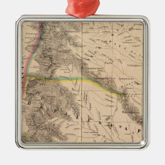 Kolumbien, Südamerika 8 Silbernes Ornament (Vorne)