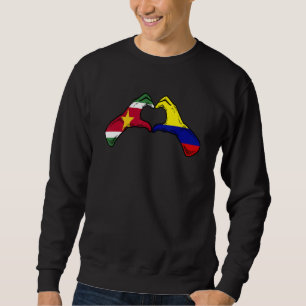 Kolumbien Surinam Flagge Kolumbianisch Surinamisch Sweatshirt