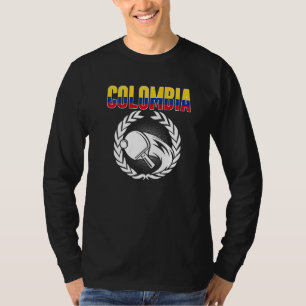 Kolumbien Tischtennis Kolumbianische Ping Pong-Unt T-Shirt