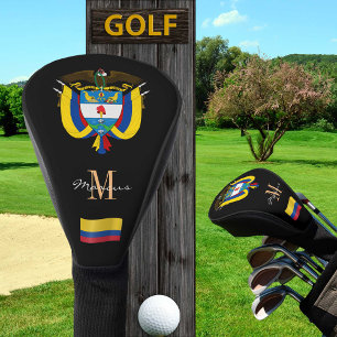 Kolumbien und Flag Mit Monogramm Golf Clubs Covers Golf Headcover
