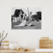 Kolumbien und Lady Liberty, 1919 Poster (Küche)