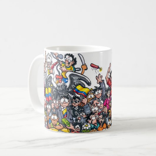 Kolumbien und sein Volk Kaffeetasse (Vorderseite Links)