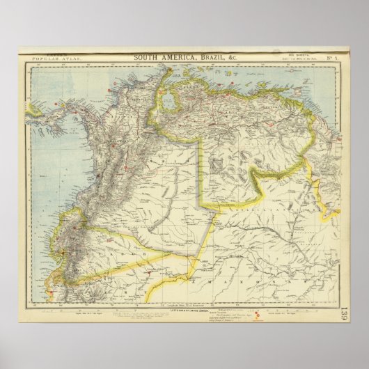 Kolumbien und Venezuela Poster (Vorne)