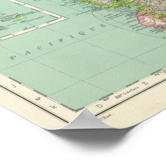 Kolumbien, Venezuela 2 Poster (Ecke)