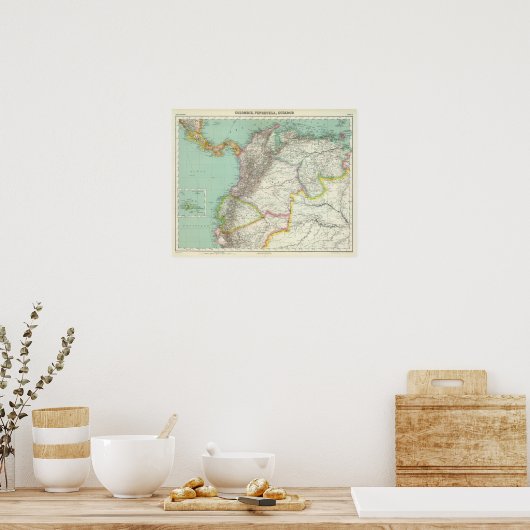 Kolumbien, Venezuela 2 Poster (Küche)