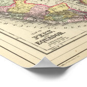 Kolumbien, Venezuela, Guyana Poster (Ecke)