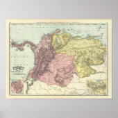 Kolumbien, Venezuela Poster (Vorne)