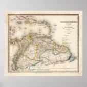 Kolumbien, Venezuela, Südamerika Poster (Vorne)