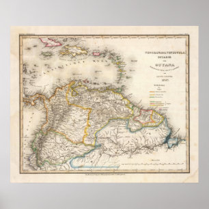 Kolumbien, Venezuela, Südamerika Poster
