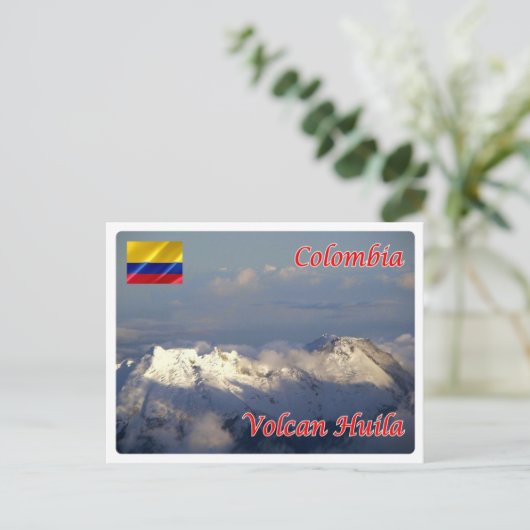 Kolumbien - Volcan Huila - Postkarte (Stehend Vorderseite)