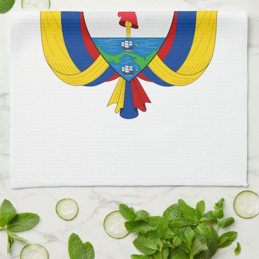 Kolumbien-Wappen Handtuch (Gefaltet)