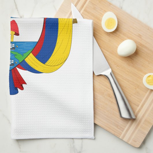 Kolumbien-Wappen Handtuch (Viertel Falte)