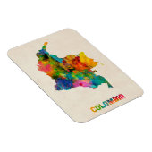 Kolumbien Wasserfarbenkarte Magnet (Rechte Seite)