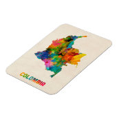 Kolumbien Wasserfarbenkarte Magnet (Linke Seite)