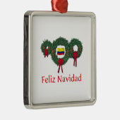 Kolumbien-Weihnachten 2 Ornament Aus Metall (Rechts)