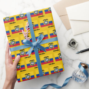 Kolumbien Wrapping Paper, kolumbianische Flagge pa Geschenkpapier