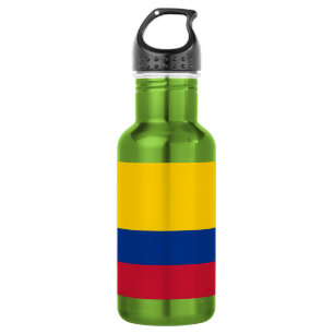 Kolumbienflagge Edelstahlflasche