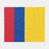 Kolumbienflagge Fleecedecke (Vorderseite (Horizontal))