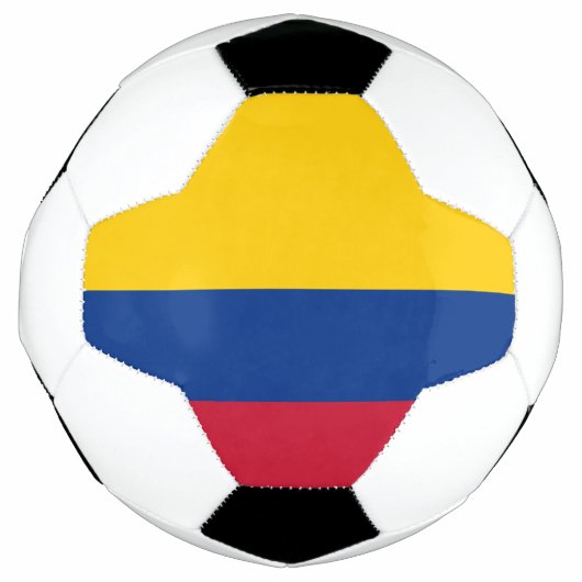 Kolumbienflagge Fußball (Vorderseite)