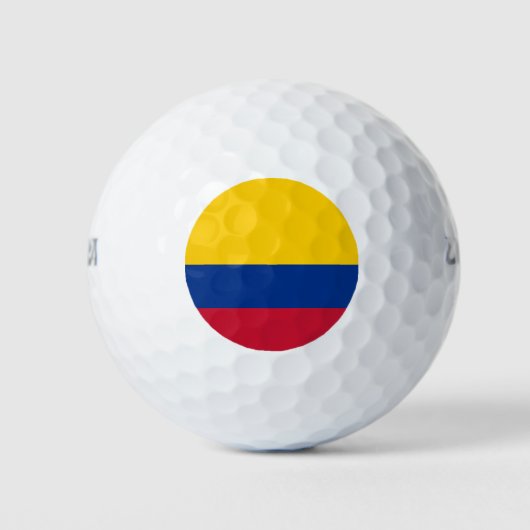 Kolumbienflagge Golfball (Vorderseite)