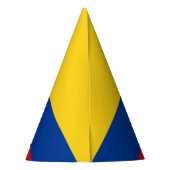 Kolumbienflagge Partyhütchen (Rückseite)