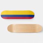 Kolumbienflagge Skateboard (Horizontal)